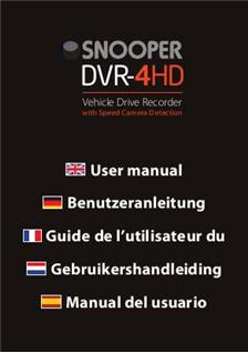 Snooper DVR 4HD manual. Camera Instructions.
